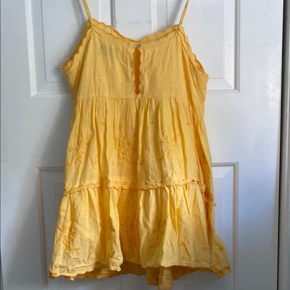 Urban Outfitters Yellow Embroidered Dress - Picture 4 of 13